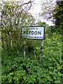 TM4778 : Reydon Village Name sign on the B1126 Wangford Road by Geographer