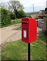 SO5318 : Queen Elizabeth II postbox near Great Trewen Farm, Trewen, Herefordshire by Jaggery