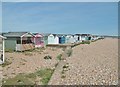 TQ2004 : Lancing, beach huts by Mike Faherty