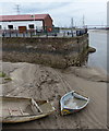 SJ2969 : Quayside along the River Dee at Connah's Quay by Mat Fascione