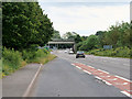 SJ5212 : Railway Bridge over the A49 by David Dixon