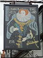 SO9841 : Inn sign, Queens Head by Philip Halling