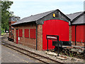 SD4422 : Brick Shed, Becconsall Station (WLLR) by David Dixon