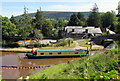 SO1122 : Canal narrowboat, Talybont-on-Usk by Jaggery