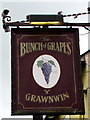 SN3040 : Bunch of Grapes name sign, Bridge Street, Newcastle Emlyn by Jaggery