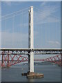 NT1280 : The Forth Road Bridge by M J Richardson