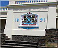 SX4753 : Coat of Arms dated 1891 above Hoe Road, Plymouth by Jaggery