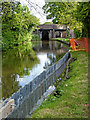 SJ9214 : New towpath piling in Penkridge, Staffordshire by Roger  D Kidd