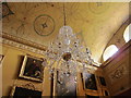 ST9701 : Kingston Lacy saloon, chandelier, ceiling, paintings by David Hawgood