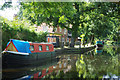 SU9958 : Basingstoke Canal and the Bridge Barn by Stephen McKay