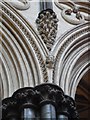 SK9771 : Head Shrine of St Hugh and the Lincoln Imp inside Lincoln Cathedral by David Hillas