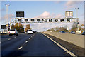 SP6165 : Sign Gantry over the M1 near to Long Buckby Wharf by David Dixon