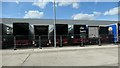 SE7222 : Trailers waiting to be filled at the Tesco distribution centre by Christine Johnstone