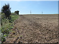 SU2491 : Farmland near Westmill Wind Farm by Vieve Forward