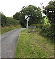 SO1073 : End of the 30 zone at the southern edge of Llanbister, Powys by Jaggery