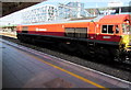 ST1875 : Class 66 diesel locomotive passing through Cardiff Central station by Jaggery