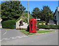 ST0167 : Grade II Listed red phonebox in Gileston by Jaggery