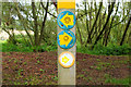 SK4608 : Waymarks, Thornton Reservoir by Jim Barton