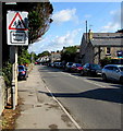 SS8974 : Warning sign - School/Ysgol, Ewenny Road, St Brides Major by Jaggery