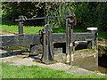 SJ9688 : Lock gear at Marple Locks No 11, Stockport by Roger  D Kidd