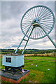 SJ8148 : Newcastle-Under-Lyme : Apedale Country Park Pit Wheel by Lewis Clarke