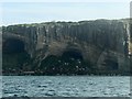 NJ1770 : Cliffs near the Gordonstoun Tower by Alan Murray-Rust