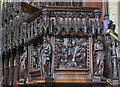 SK9771 : Pulpit, Lincoln Cathedral by Julian P Guffogg