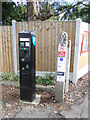 TL9033 : Bures Railway Station car park pay machine by Geographer