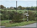 NY5246 : Cumberland County Council signpost at Rowfoot by Christine Johnstone