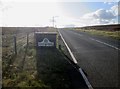 SK0170 : Cheshire  county  boundary.  A54  rising  to  Cheshire  Knowl by Martin Dawes