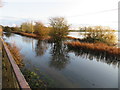 TL4279 : Reflections on the road at Sutton Gault - The Ouse Washes by Richard Humphrey