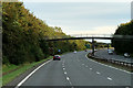 NS3339 : Footbridge over the A78 at Irvine by David Dixon