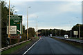 NS3041 : Southbound A78 approaching Eglinton Interchange by David Dixon