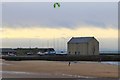 NT4999 : Kite surfer at Elie Harbour by Bill Kasman