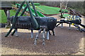 SU1202 : Giant insects play equipment, Avon Heath Country Park by David Martin