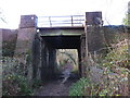 TQ3942 : Bridge over footpath near Dormansland by Malc McDonald