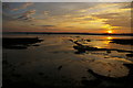 TM3041 : Sunset over the River Deben, Ramsholt by Christopher Hilton