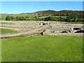 NY7666 : Looking down on the Roman fort of Vindolanda by Eirian Evans