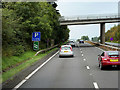 NS3433 : Bridge over the A78 near Laigh Hillhouse Farm by David Dixon