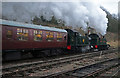 SK3706 : Doubleheaded GWR prairies at Shackerstone by Chris Allen