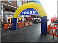 SJ4066 : Start/Finish line for the Great Santa Dash, Chester (2) by David Hillas