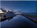 NH6446 : Caledonian Canal Sea Lock at Dusk by valenta