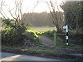 TQ5899 : Pedestrian path at Hook End, near Doddinghurst by Malc McDonald