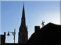 TL2796 : Straw bear and corn on the skyline - Whittlesea Straw Bear Festival 2020 by Richard Humphrey