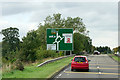 NS4036 : Westbound A71 towards Moorfield Roundabout by David Dixon