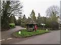 TL4033 : Road junction and village well, Anstey by Malc McDonald