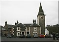 NS4063 : Steeple and Steeple Buildings, Kilbarchan by Richard Sutcliffe