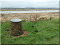 NX9969 : Memorial to Angus MacKay on the River Nith's east bank by Christine Johnstone