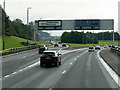 NS5361 : Overhead Sign Gantry, M77 Junction 2 by David Dixon