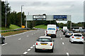 NS5563 : Overhead Sign Gantry at M77 Dumbreck Interchange by David Dixon